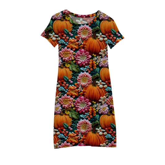 Pumpkin Floral Bright