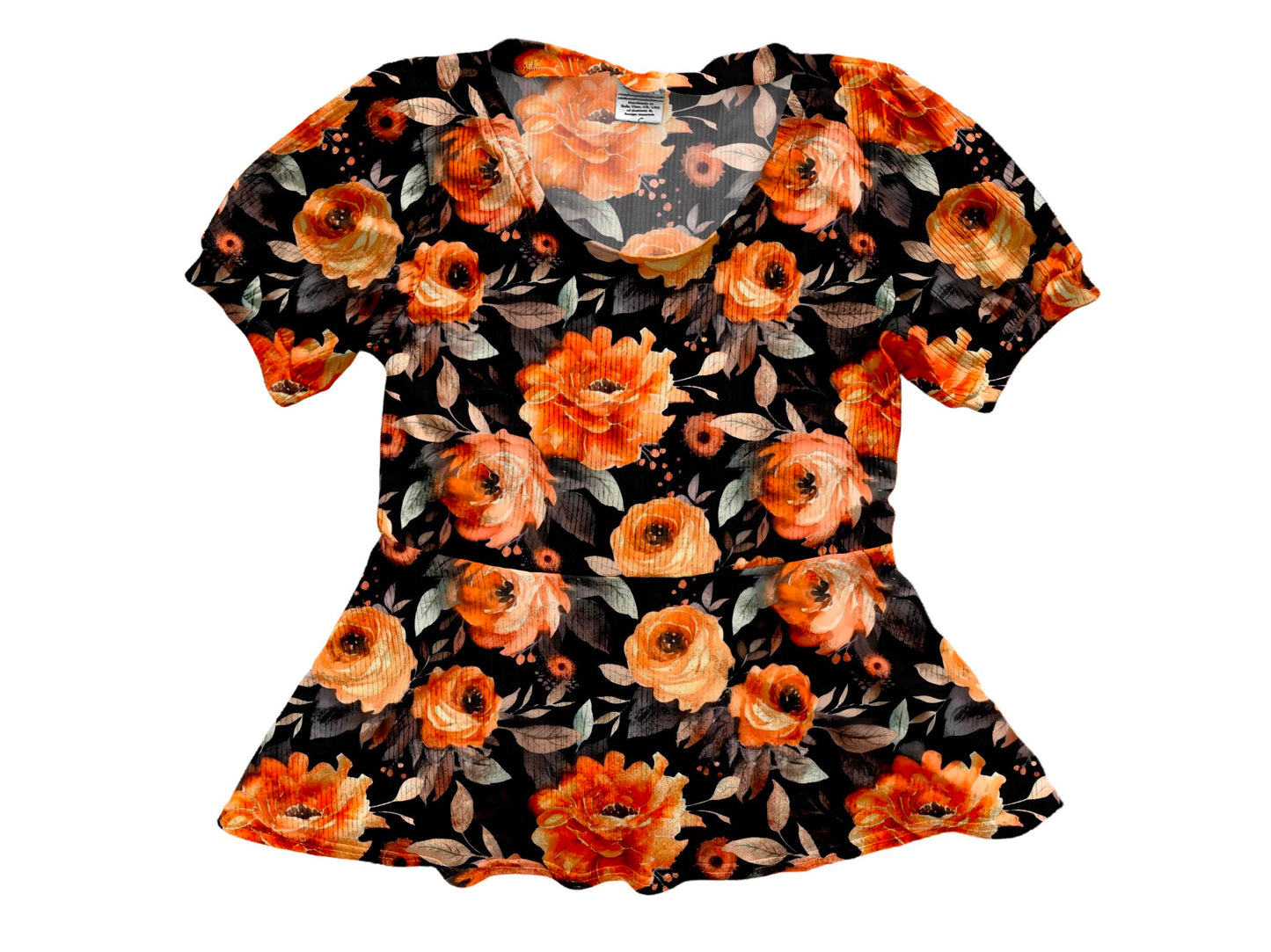 Halloween Floral Orange